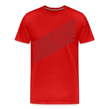 Basketball Basketballer - Männer Premium Bio T-Shirt - Rot - Vorne - Damien (186cm)