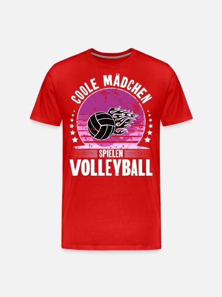 Volleyball - Männer Premium Bio T-Shirt - Rot