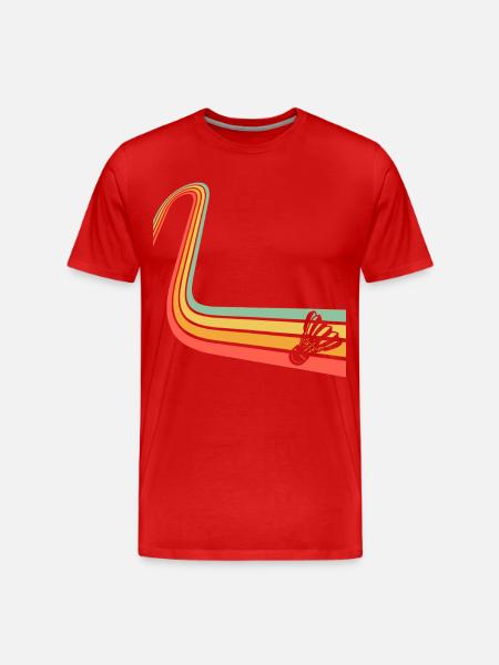 Badminton Federball - Men's Premium Organic T-Shirt - red