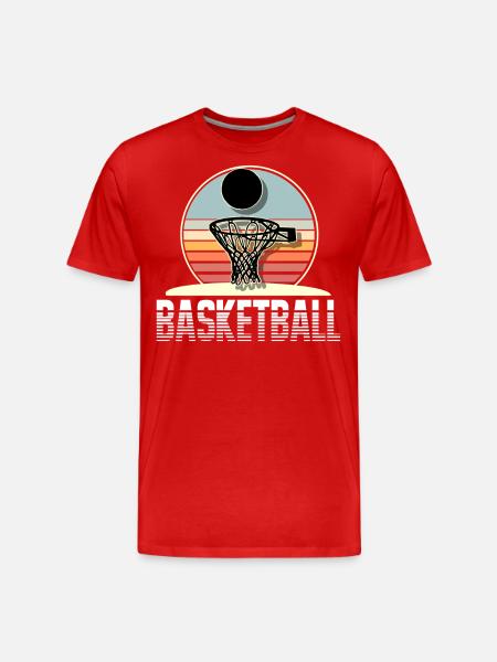 Basketball Basketball Player - Men's Premium Organic T-Shirt - red
