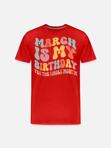 Mars Anniversaire - T-shirt bio Premium Homme - rouge