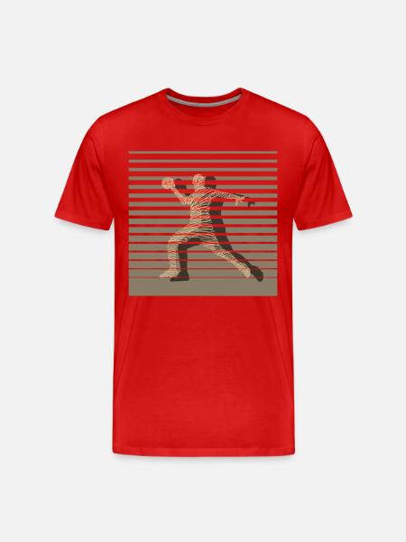 Handballeur Handballeur - T-shirt bio Premium Homme - rouge
