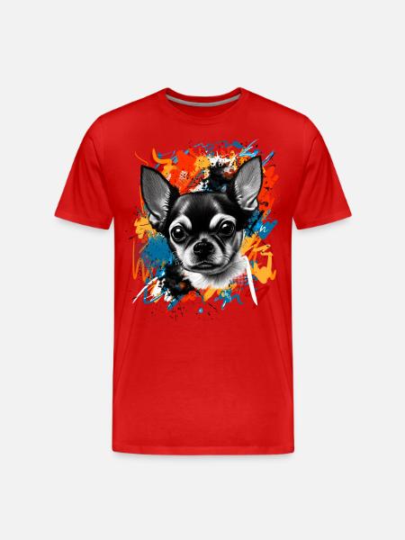 Chihuahua - Männer Premium Bio T-Shirt - Rot
