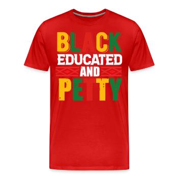 Mois de l’histoire des Noirs Histoire des Noirs - T-shirt bio Premium Homme - rouge - Devant - Damien (186cm)
