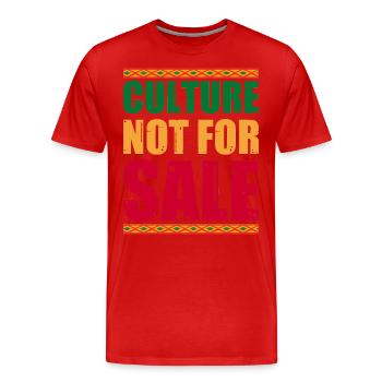 Mois de l’histoire des Noirs Histoire des Noirs - T-shirt bio Premium Homme - rouge - Devant - Damien (186cm)
