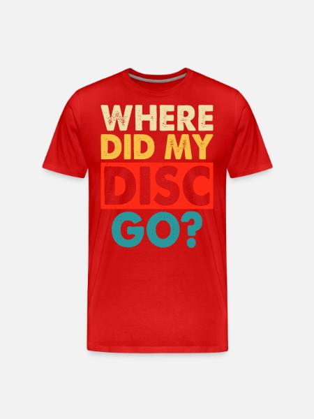 Discgolf Disc Golf - Men's Premium Organic T-Shirt - red