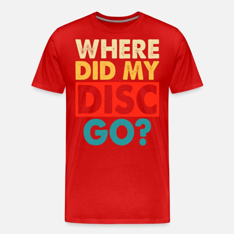 Discgolf Disc Golf - Männer Premium Bio T-Shirt - Rot