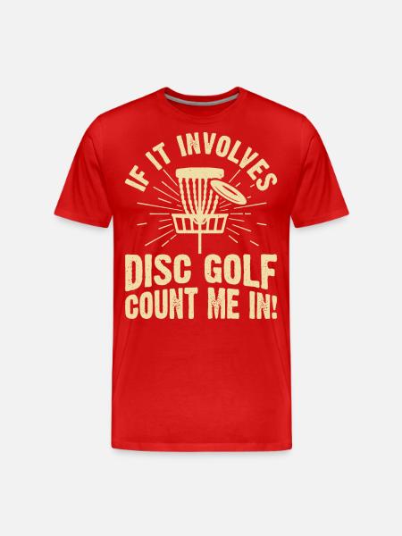 Discgolf Disc Golf - T-shirt bio Premium Homme - rouge