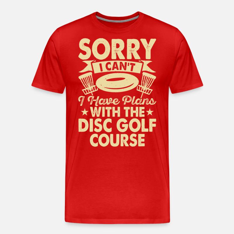Discgolf Disc Golf - Männer Premium Bio T-Shirt - Rot