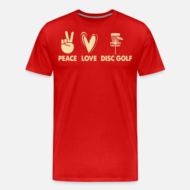 Discgolf Disc Golf - Männer Premium Bio T-Shirt - Rot