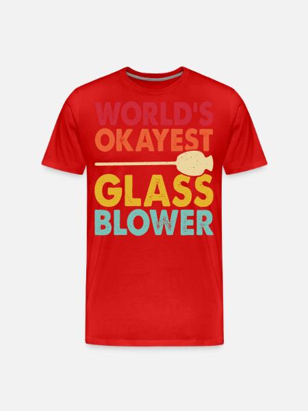 Glassblower - Men's Premium Organic T-Shirt - red