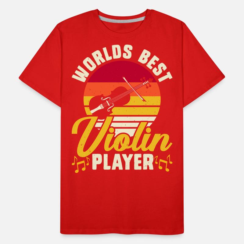 Violin Violinist Men's Premium Organic T-Shirt