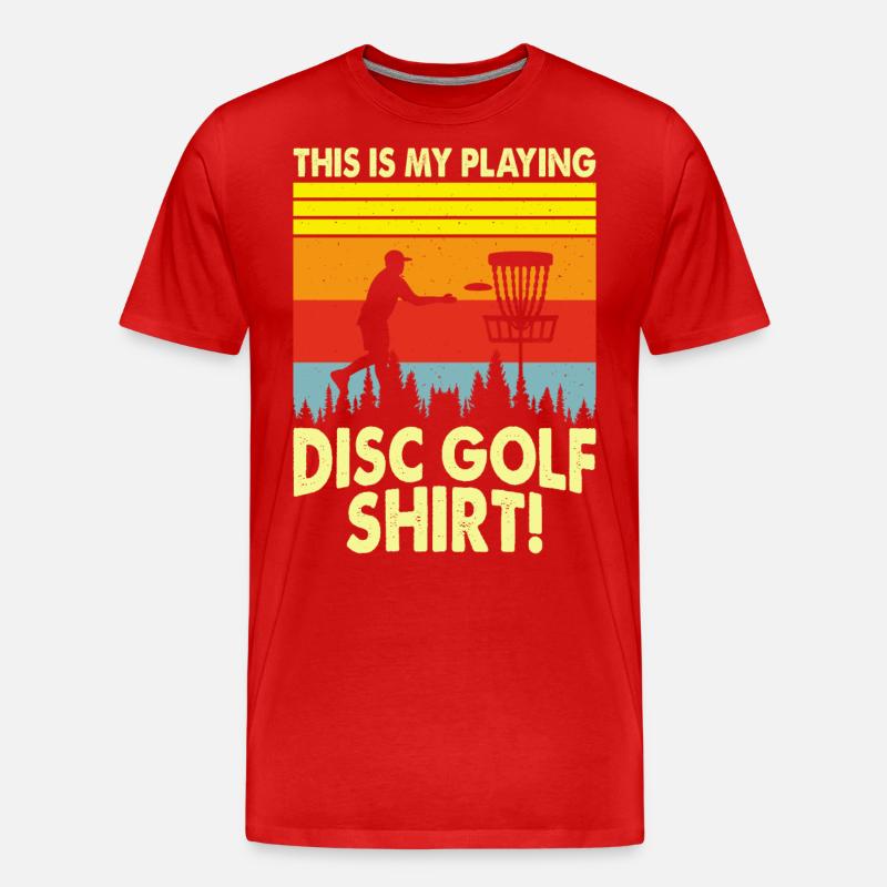Discgolf Disc Golf - Männer Premium Bio T-Shirt - Rot