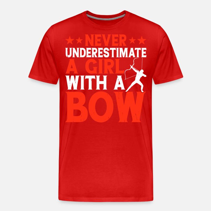 Bogenschütze Bogenschießen - Männer Premium Bio T-Shirt - Rot
