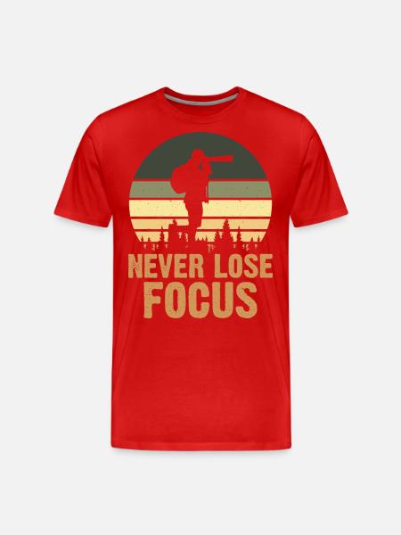 Photographer - Men's Premium Organic T-Shirt - red