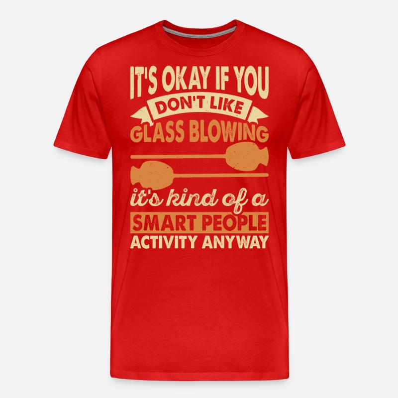 Glasbläser - Männer Premium Bio T-Shirt - Rot