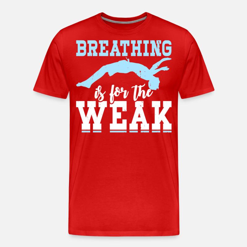 Swimming Float - Men's Premium Organic T-Shirt - red