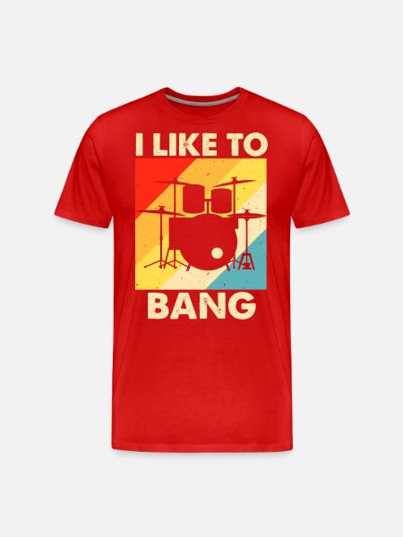 Drums Drummer Drummer - Men's Premium Organic T-Shirt - red