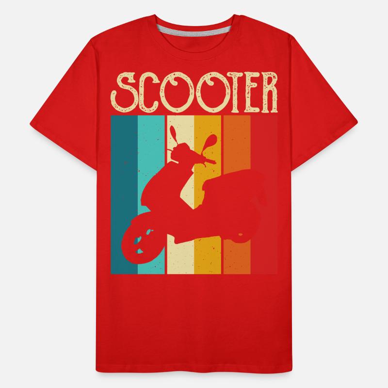 Roller Rollerfahrer Motorroller Männer Premium Bio T-Shirt
