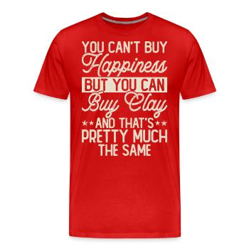 Poterie Poterie Poterie - T-shirt bio Premium Homme - rouge - Devant - Damien (186cm)