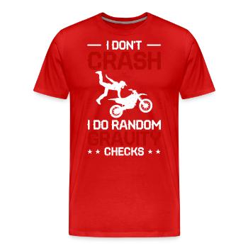 Motocross - T-shirt bio Premium Homme - rouge - Devant - Damien (186cm)