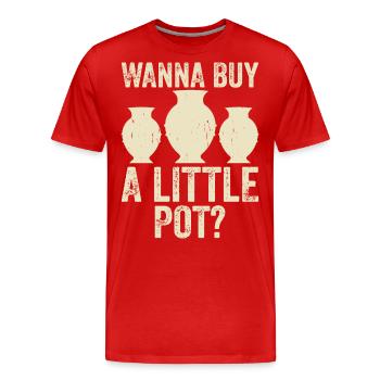 Poterie Poterie Poterie - T-shirt bio Premium Homme - rouge - Devant - Damien (186cm)