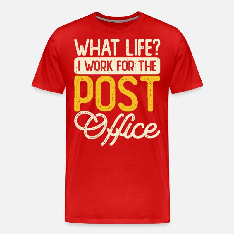 Briefträger Postbote - Männer Premium Bio T-Shirt - Rot