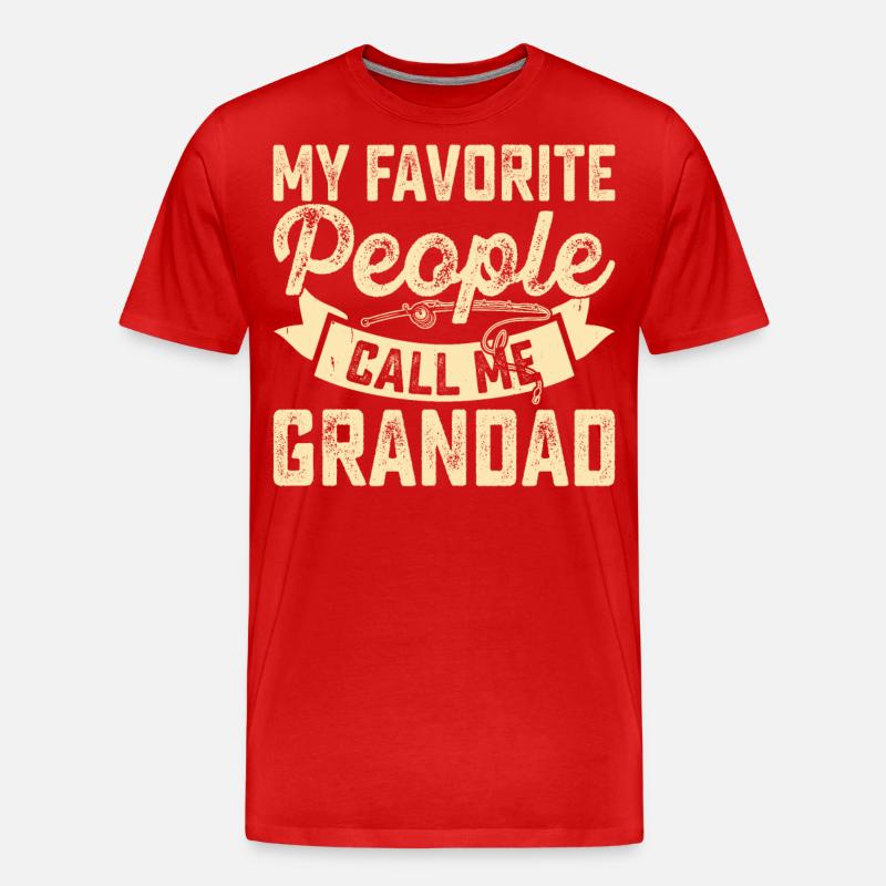 Opa - Männer Premium Bio T-Shirt - Rot