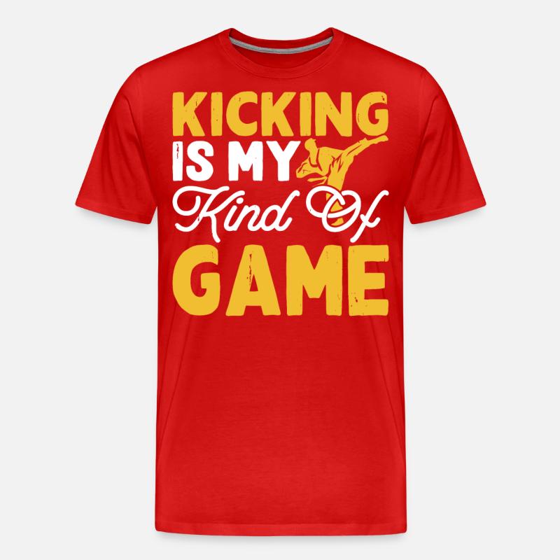 Karate - Männer Premium Bio T-Shirt - Rot