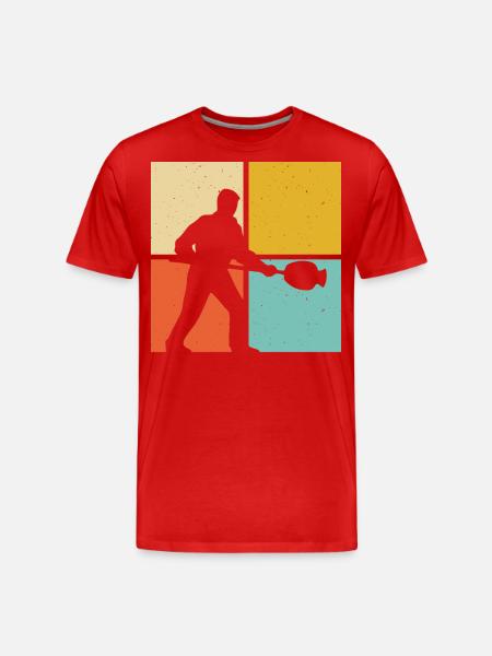 Souffleur - T-shirt bio Premium Homme - rouge