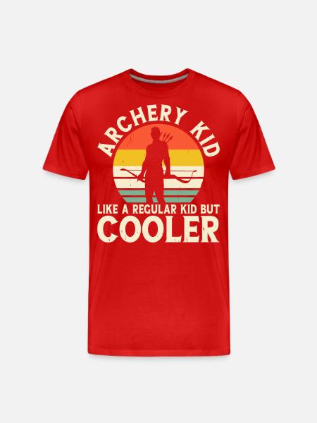 Archer Archery - Men's Premium Organic T-Shirt - red