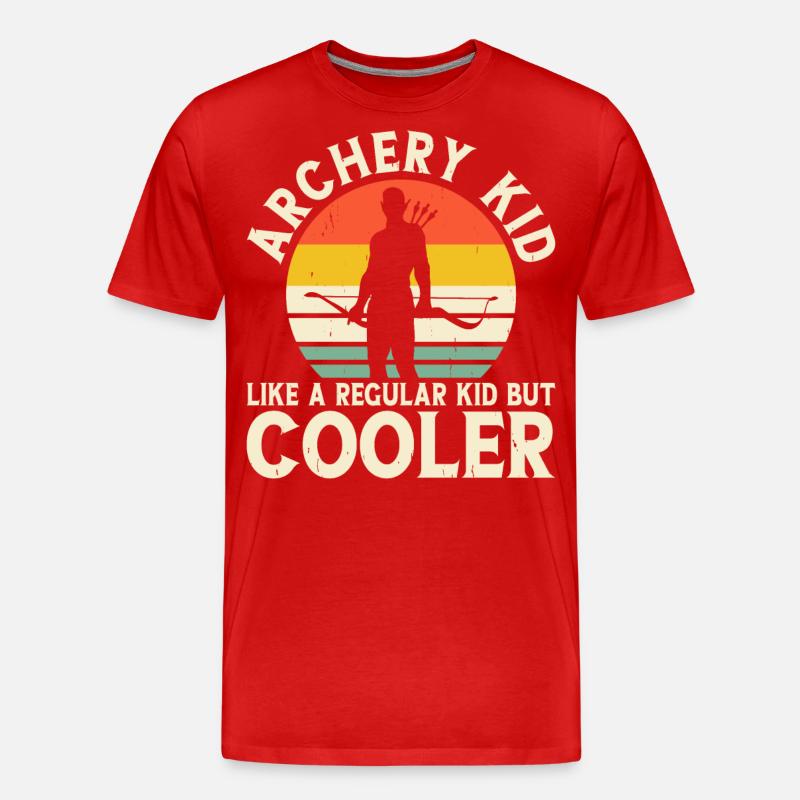 Bogenschütze Bogenschießen - Männer Premium Bio T-Shirt - Rot