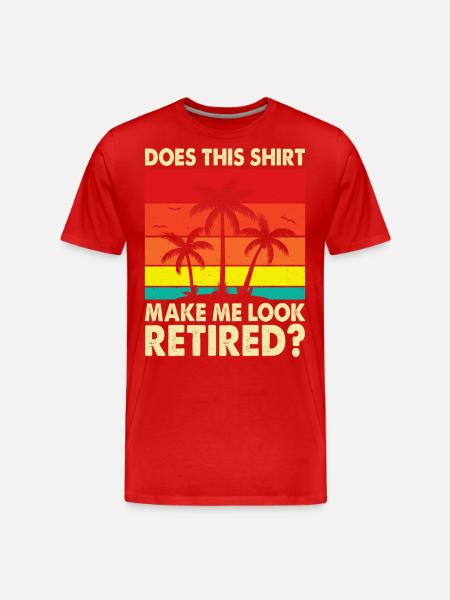 Pensioner pension - Men's Premium Organic T-Shirt - red