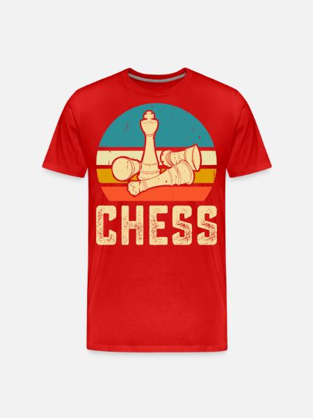 Schach - Männer Premium Bio T-Shirt - Rot