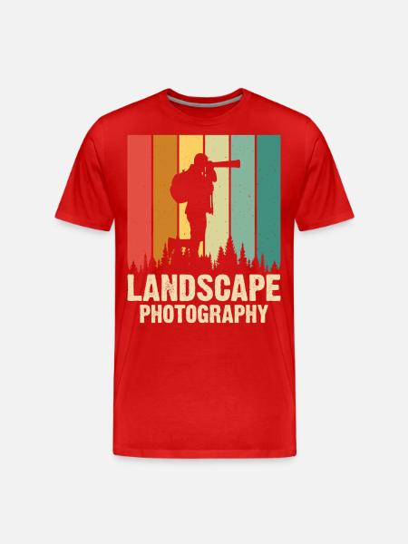 Photographe - T-shirt bio Premium Homme - rouge