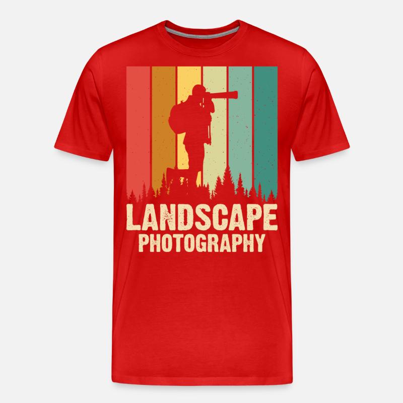 Fotograf - Männer Premium Bio T-Shirt - Rot
