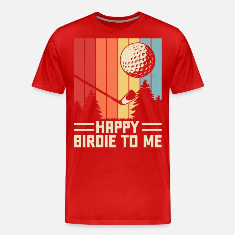 Golf Golfer - Männer Premium Bio T-Shirt - Rot