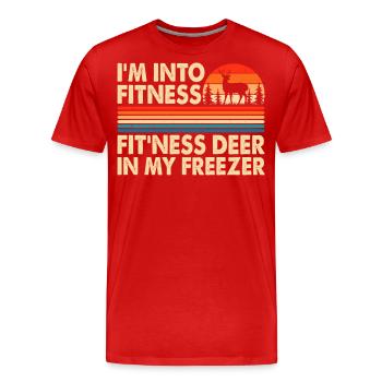 Hunting hunters - Men's Premium Organic T-Shirt - red - Front - Damien (186cm)