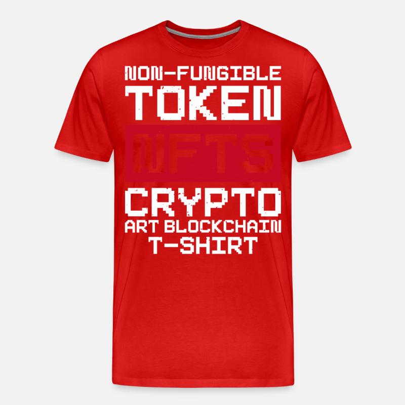 NFT - Männer Premium Bio T-Shirt - Rot