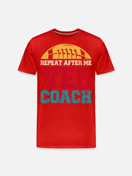 Football - Männer Premium Bio T-Shirt - Rot