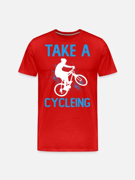 Bicycle Cycling - Men's Premium Organic T-Shirt - red