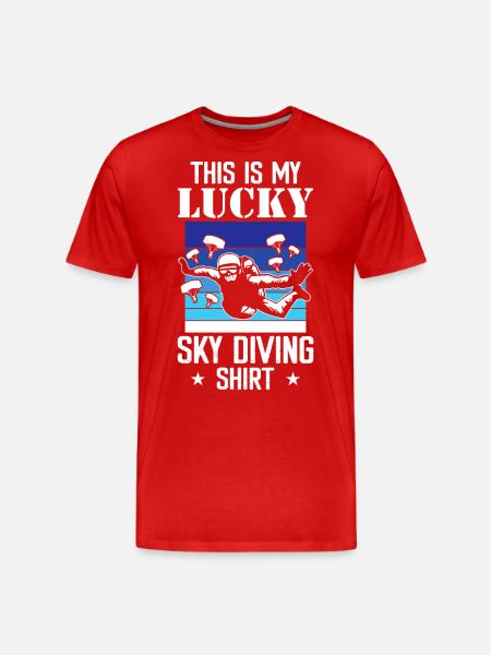Skydive skydiving - Men's Premium Organic T-Shirt - red