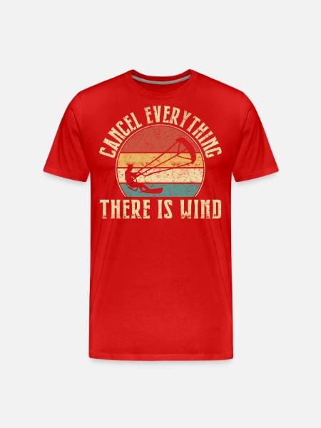 Kitesurf Kitesurfer Kiteboard Kitesurfing - Men's Premium Organic T-Shirt - red