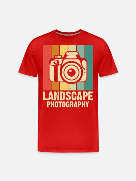Photographer - Men's Premium Organic T-Shirt - red