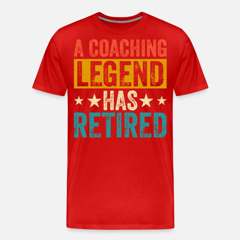 A Coaching Legend Has Retired - Männer Premium Bio T-Shirt - Rot