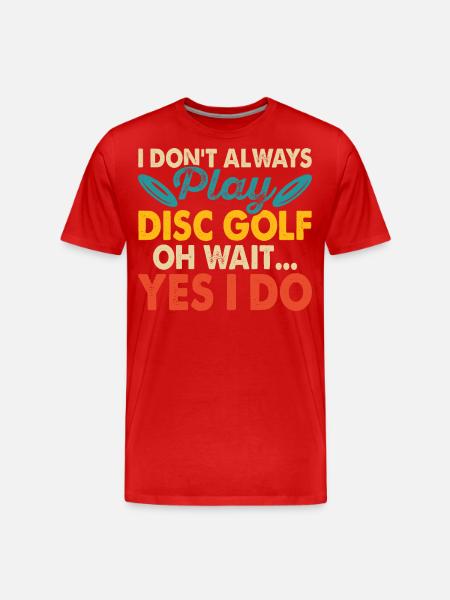 Discgolf Disc Golf - T-shirt bio Premium Homme - rouge