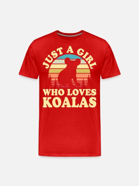 Koala - Men's Premium Organic T-Shirt - red