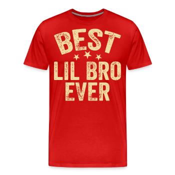 Best Little Brother - Men's Premium Organic T-Shirt - red - Front - Damien (186cm)
