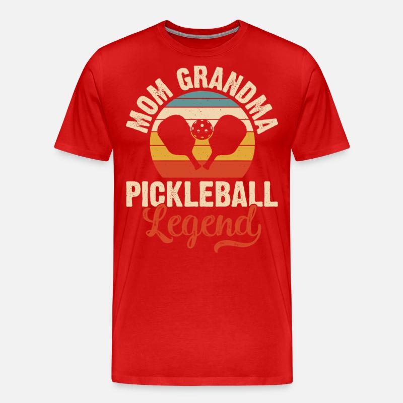 Pickleball - Männer Premium Bio T-Shirt - Rot