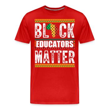 Mois de l’histoire des Noirs Histoire des Noirs - T-shirt bio Premium Homme - rouge - Devant - Damien (186cm)